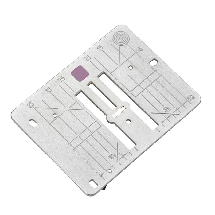 Plaque à aiguille de 9 mm avec trou de 5,5 mm Bernina Plaque à aiguille de 9 mm avec trou de 5,5 mm Bernina